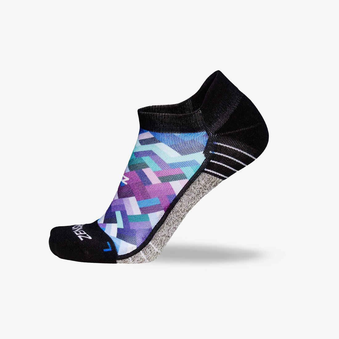 Geo Waves Socks (No-Show) - Zensah