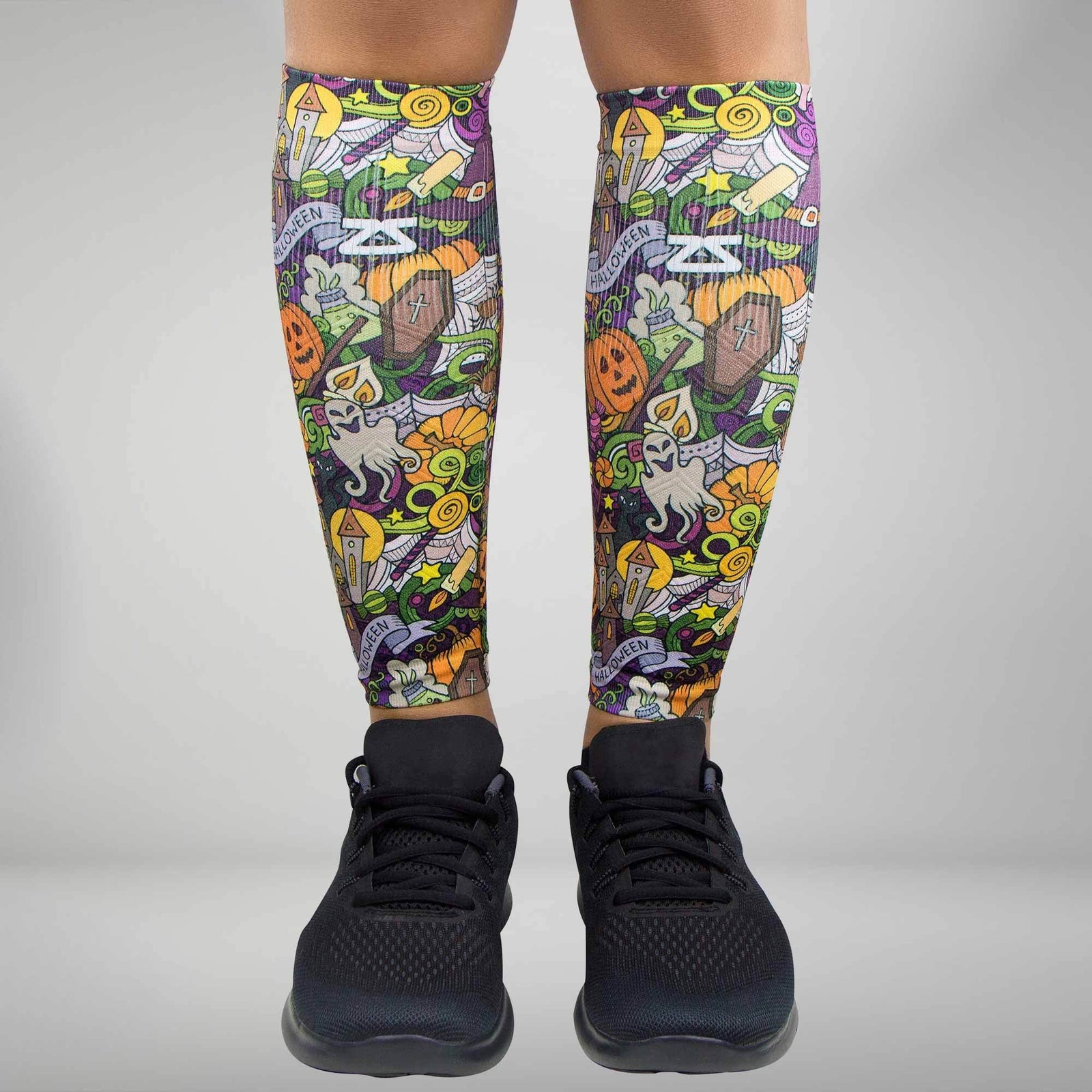 Halloween Collage Compression Leg SleevesLeg Sleeves - Zensah