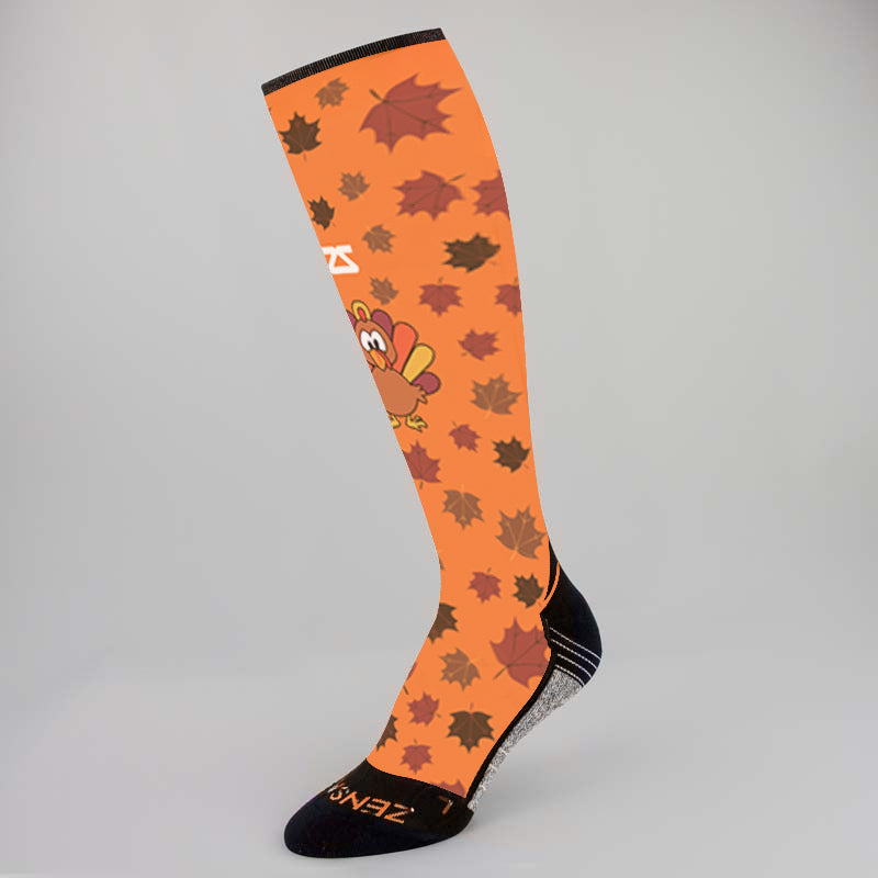 Leafy Turkey Compression Socks (Knee-High)Socks - Zensah