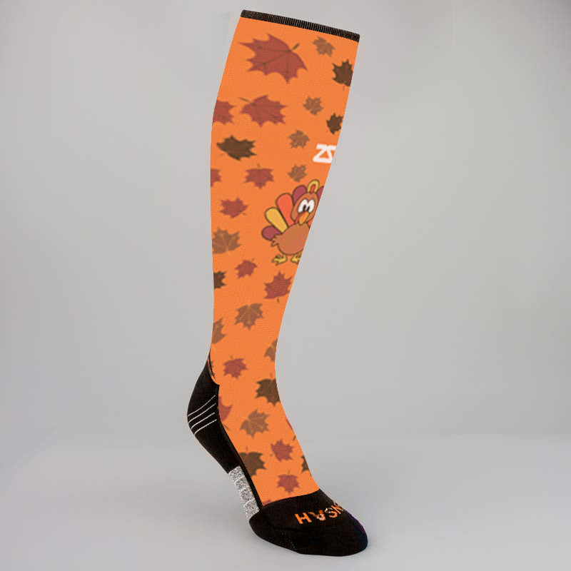 Leafy Turkey Compression Socks (Knee-High)Socks - Zensah