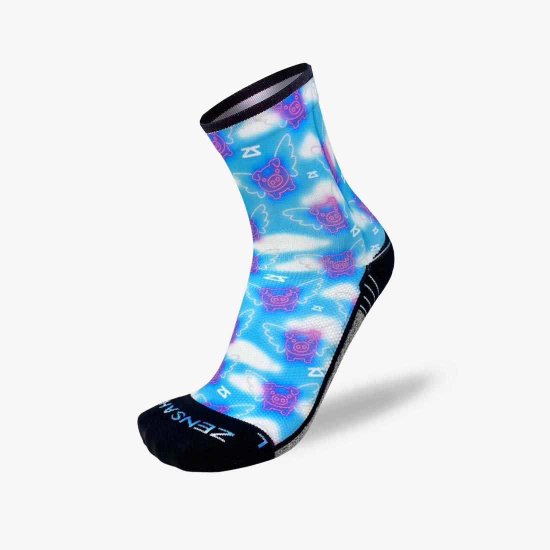 Neon Flying Pigs Socks (Mini-Crew)Socks - Zensah
