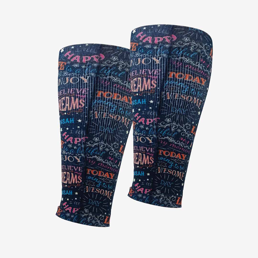 Motivational Quotes Compression Leg SleevesLeg Sleeves - Zensah