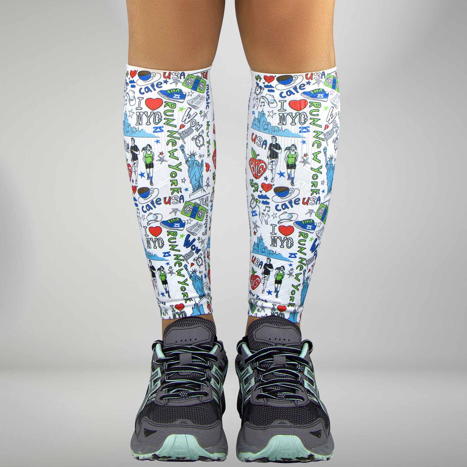 New York Doodle Compression Leg SleevesLeg Sleeves - Zensah