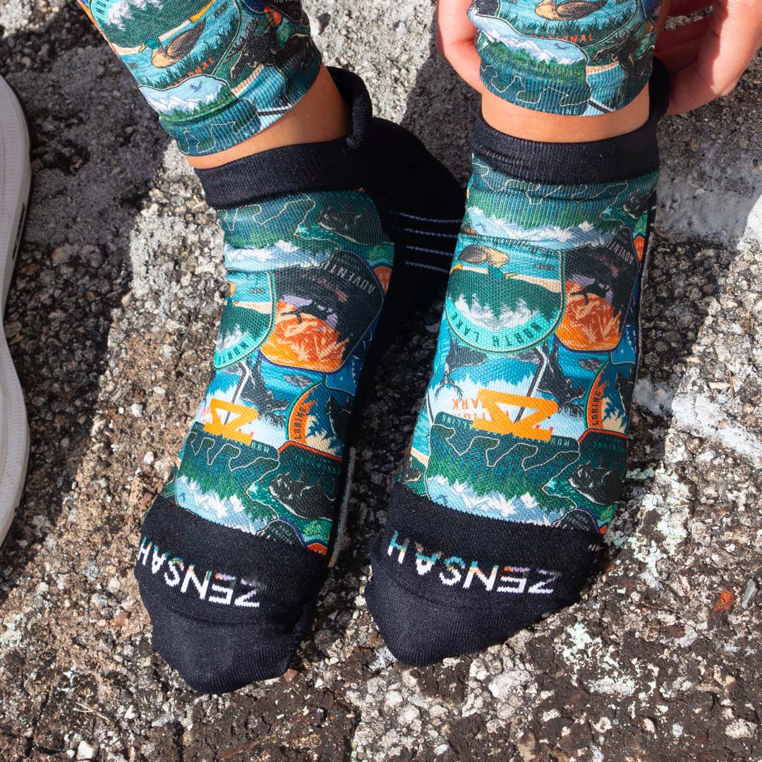 National Parks Running Socks (No Show)Socks - Zensah