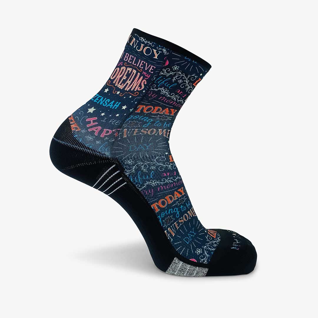 Motivational Quotes Socks (Mini-Crew)Socks - Zensah