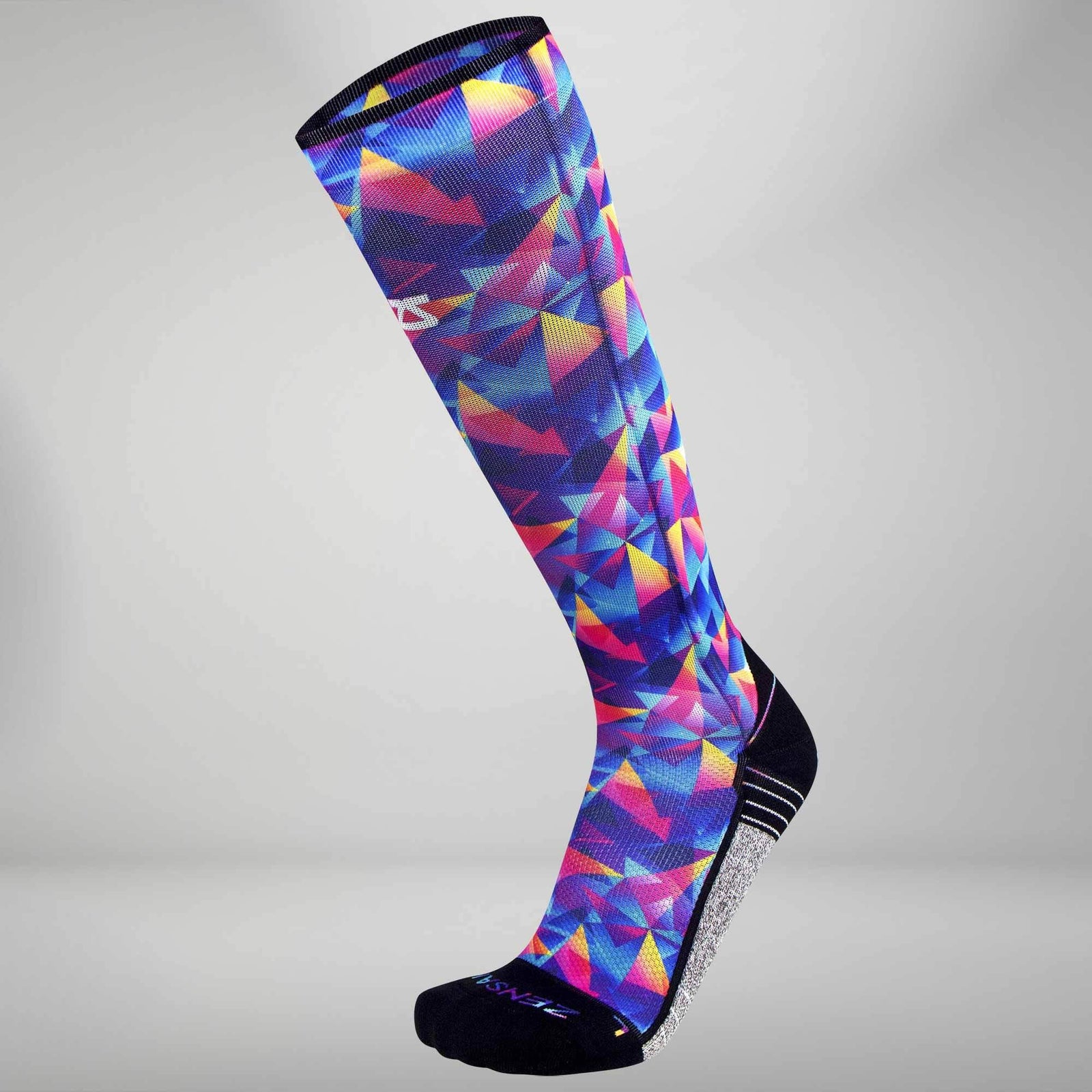Retro Triangles Compression Socks (Knee-High)Socks - Zensah