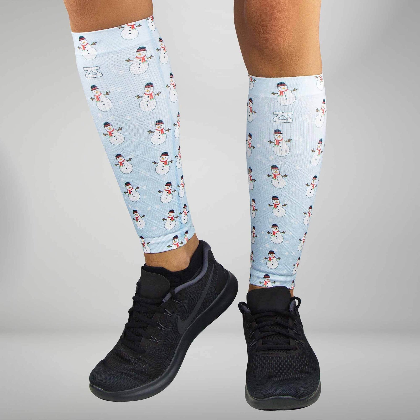 Snowmen Compression Leg SleevesLeg Sleeves - Zensah