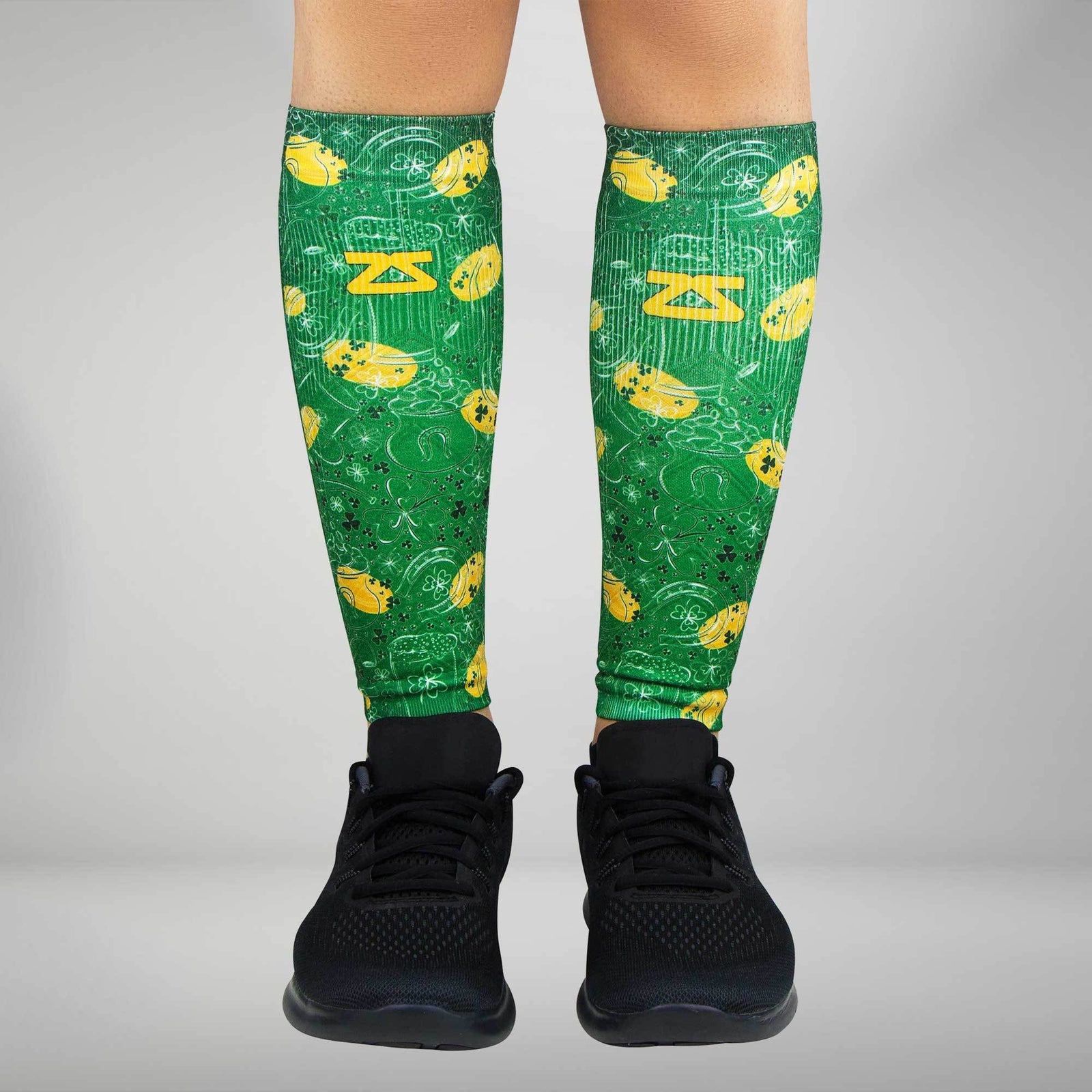 St Patrick's Doodle Compression Leg SleevesLeg Sleeves - Zensah
