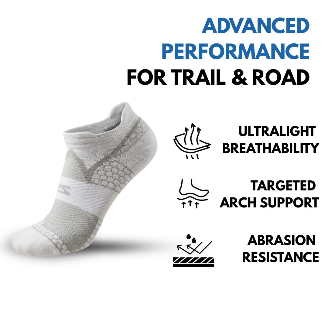 Grit 2.0 Running Socks (No-Show)