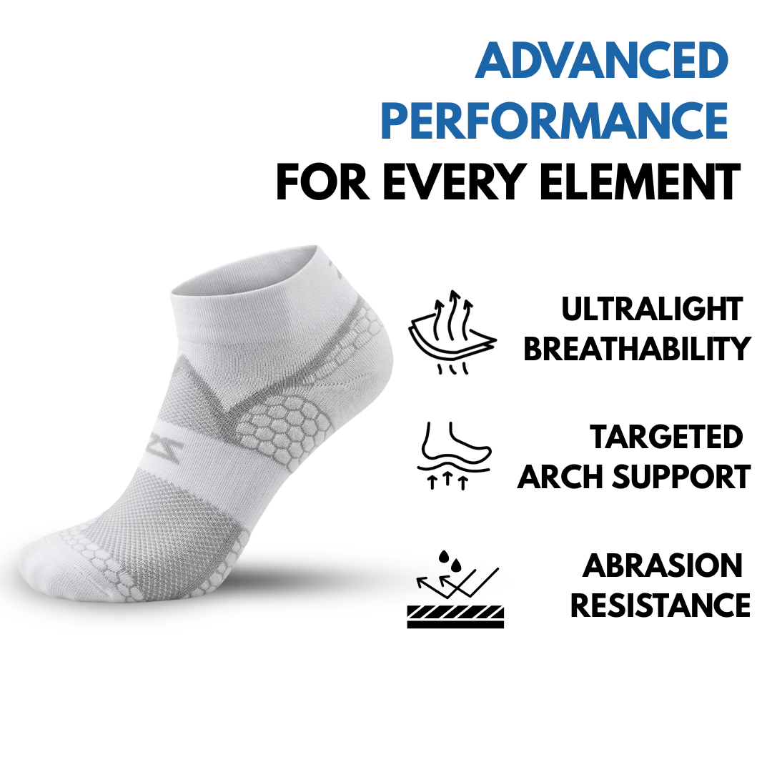 Grit 2.0 Running Socks (Quarter)