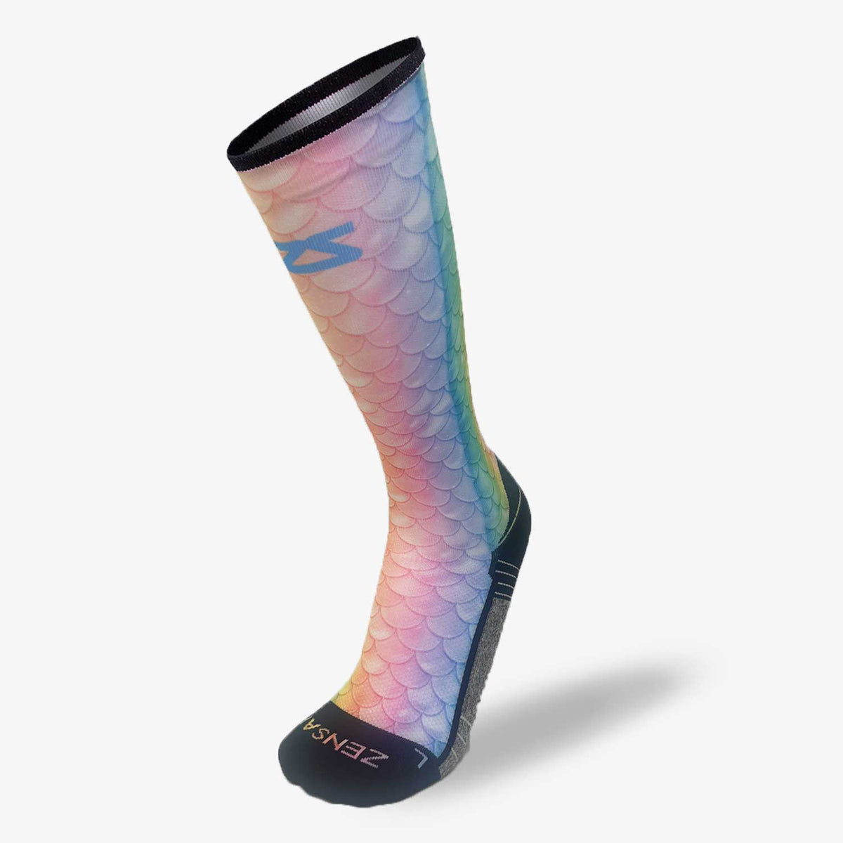 Rainbow Mermaid Tail Compression Socks (Knee-High)