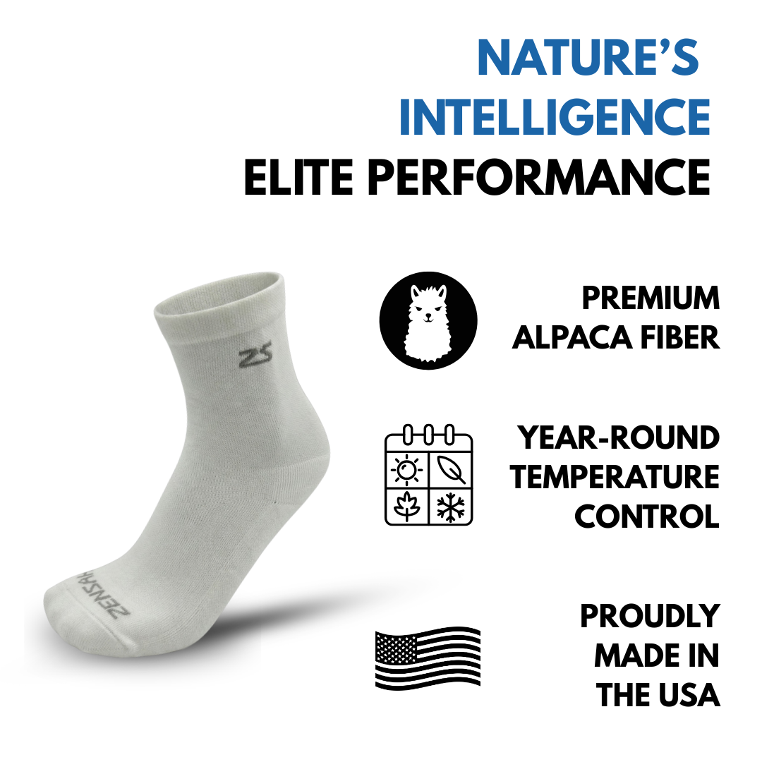 Alpaca Wool Mini-Crew Running Socks