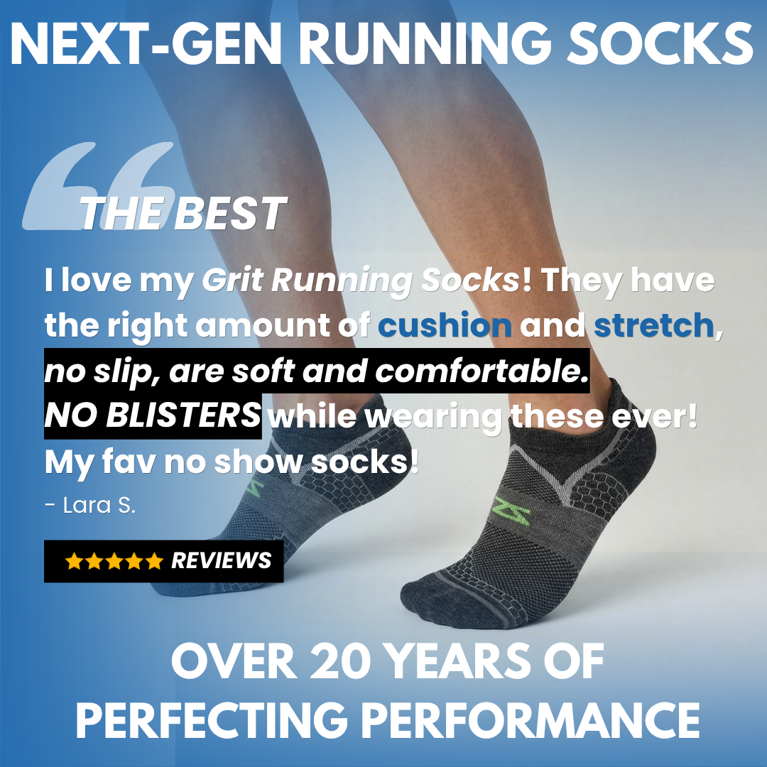 Grit 2.0 Running Socks (No-Show)