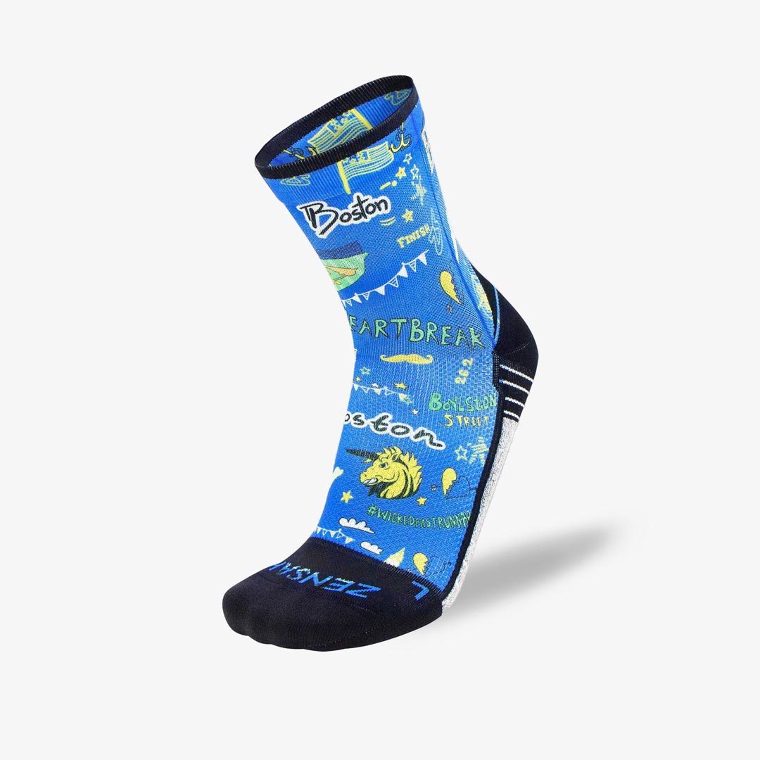 Boston Doodle 2.0 Socks (Mini-Crew)Socks - Zensah