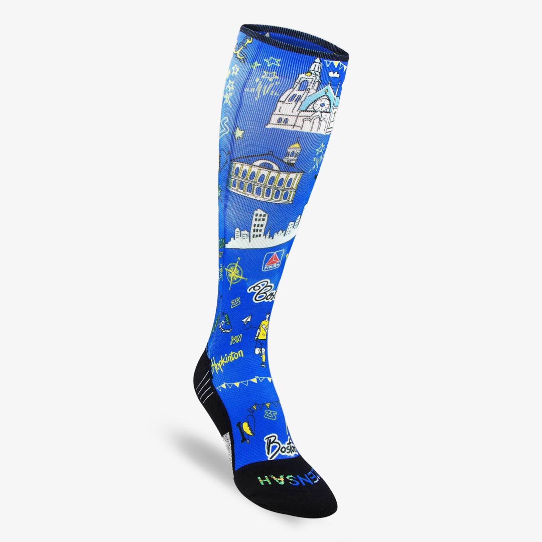 Boston Doodle 2.0 Compression Socks (Knee-High)Socks - Zensah