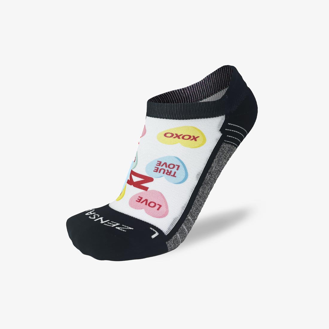 Candy Hearts Running Socks (No Show)Socks - Zensah