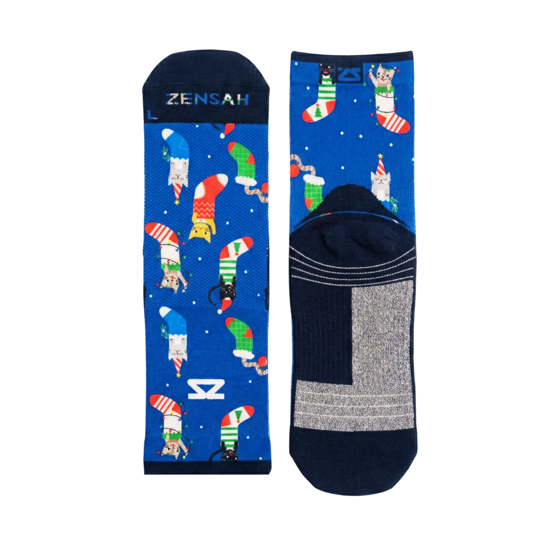 Xmas Cats Socks (Mini Crew)