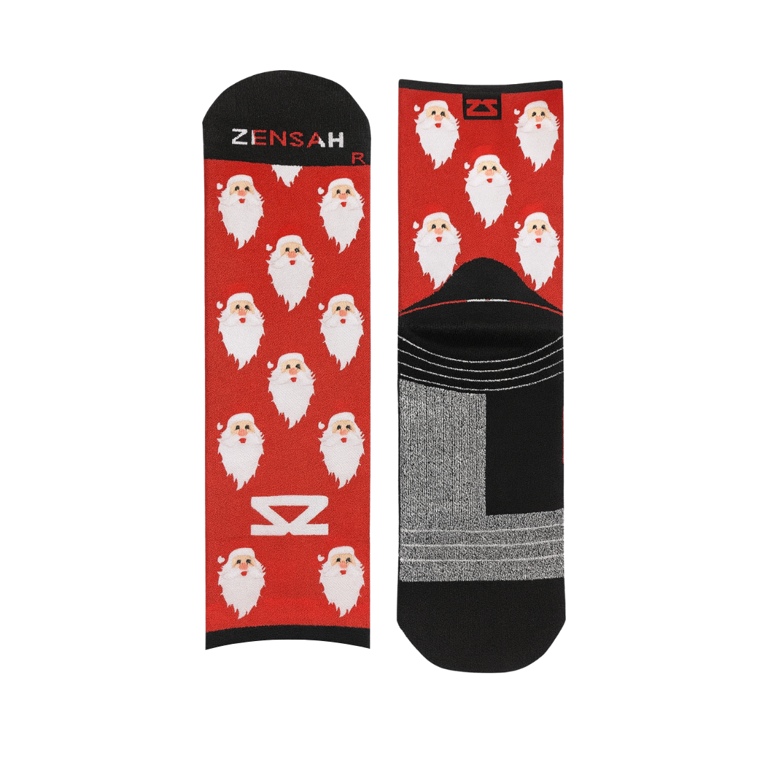 Santa Faces Socks (Mini-Crew)