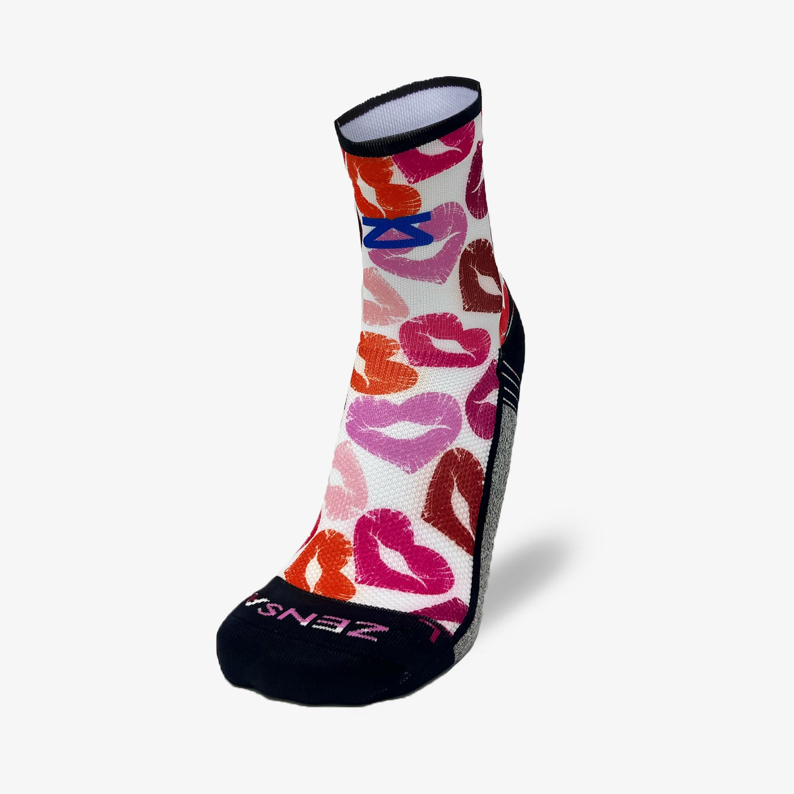 Heart Kisses Running Socks (Mini-Crew)