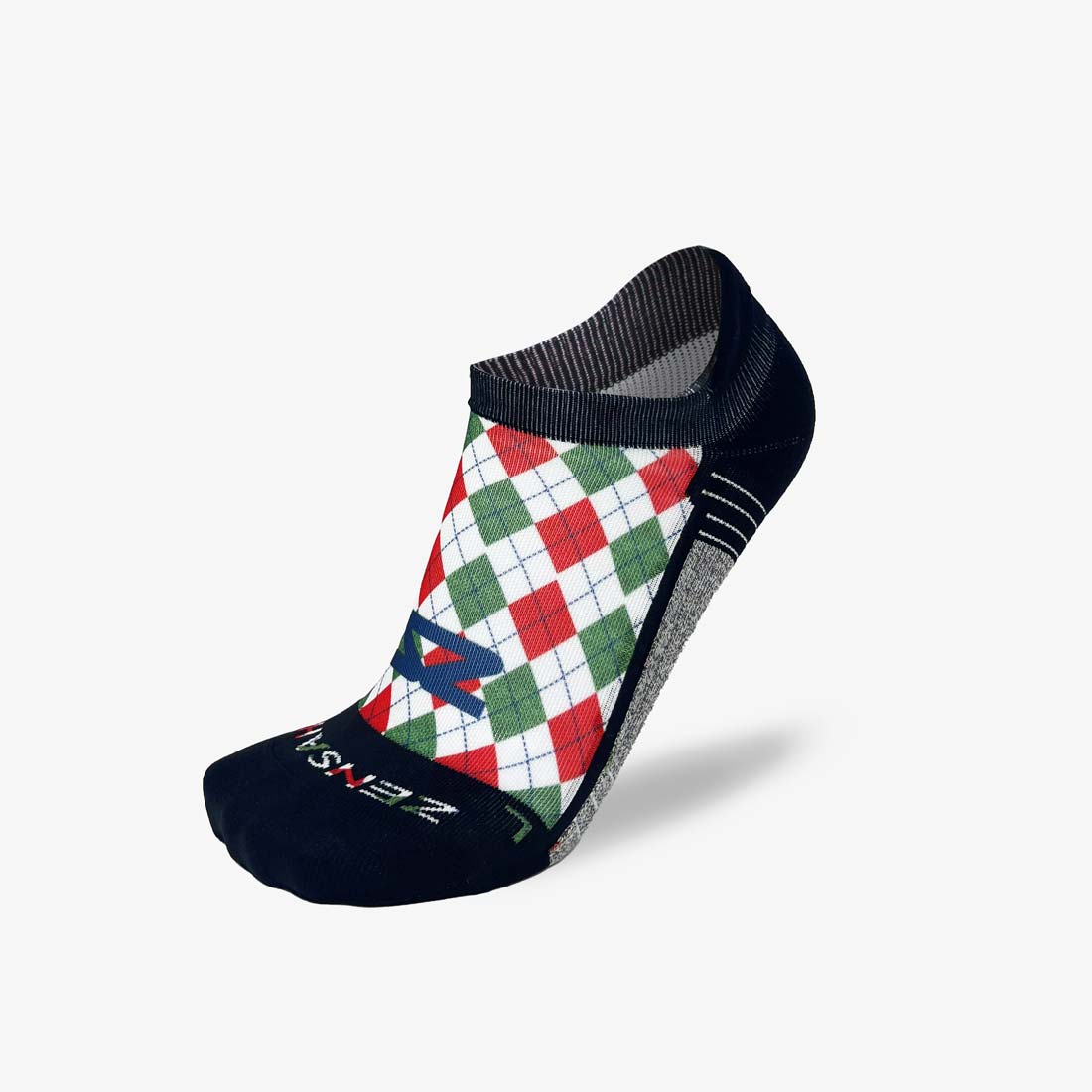 Holiday Argyle Running Socks (No Show)Socks - Zensah