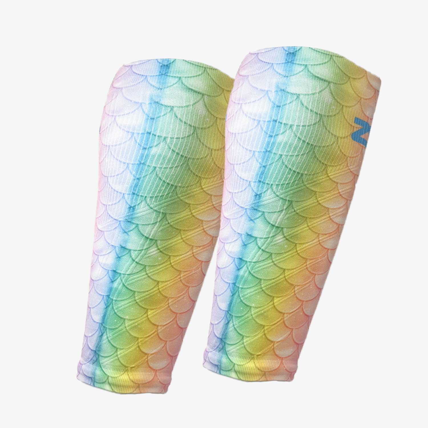 Rainbow Mermaid Tail Compression Leg Sleeves