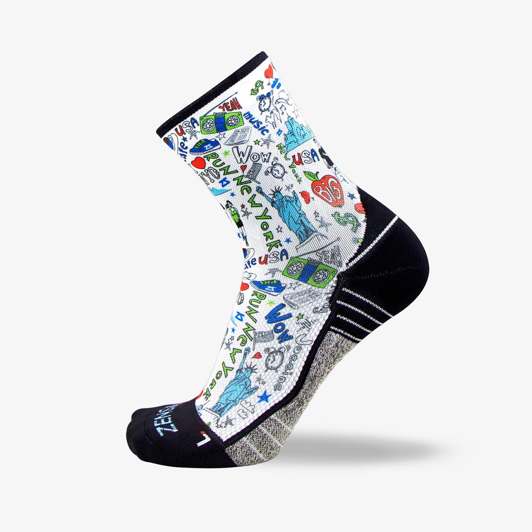 New York Doodle Socks (Mini Crew)Socks - Zensah