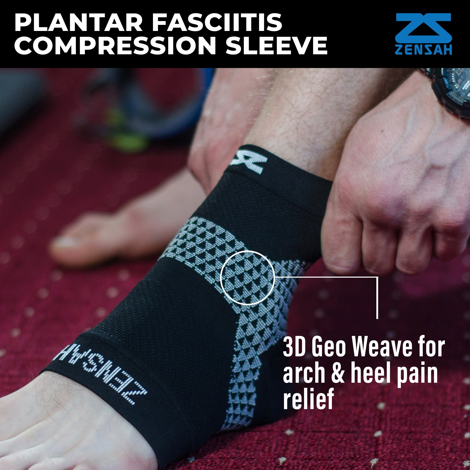 Aazon.co: BLITZU Foot Copression Sleeve Plantar Fasciitis Relief Socks Woen Ankle Sleeve - View #11