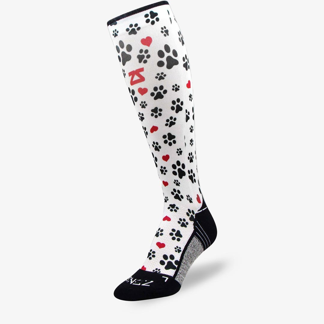 Paw Prints Compression Socks (Knee-High)Socks - Zensah