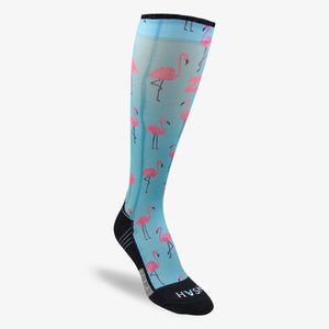 Pink Flamingos Compression Socks (Knee-High)Socks - Zensah