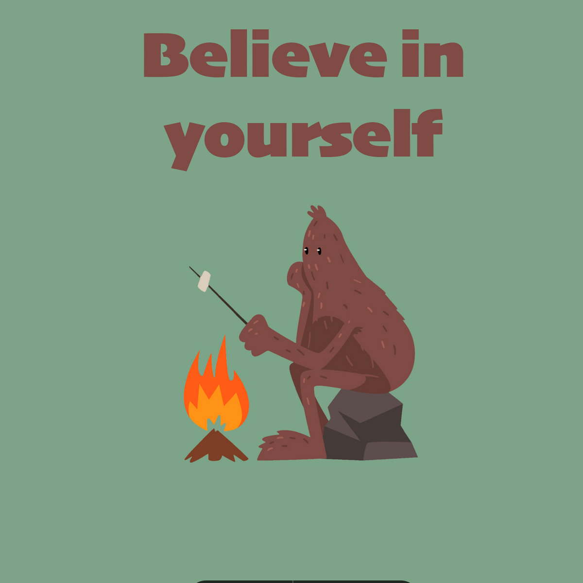 Bigfoot Believe in Yourself Socks (Mini-Crew)