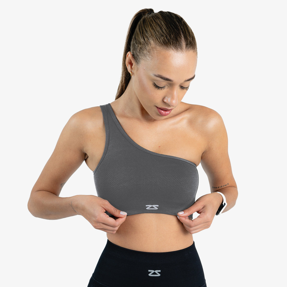 One Shoulder Sports Bra