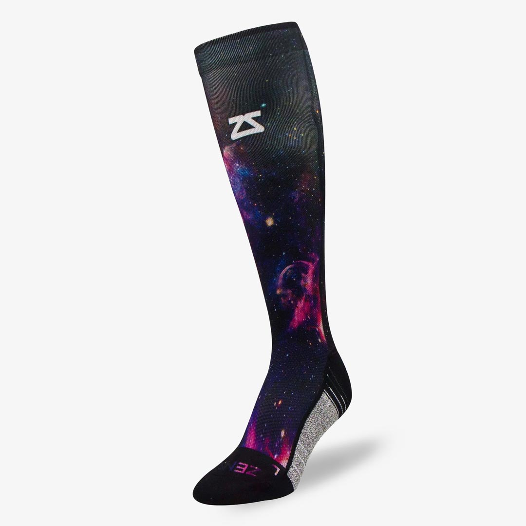 Space Nebula Compression Socks (Knee-High)Socks - Zensah