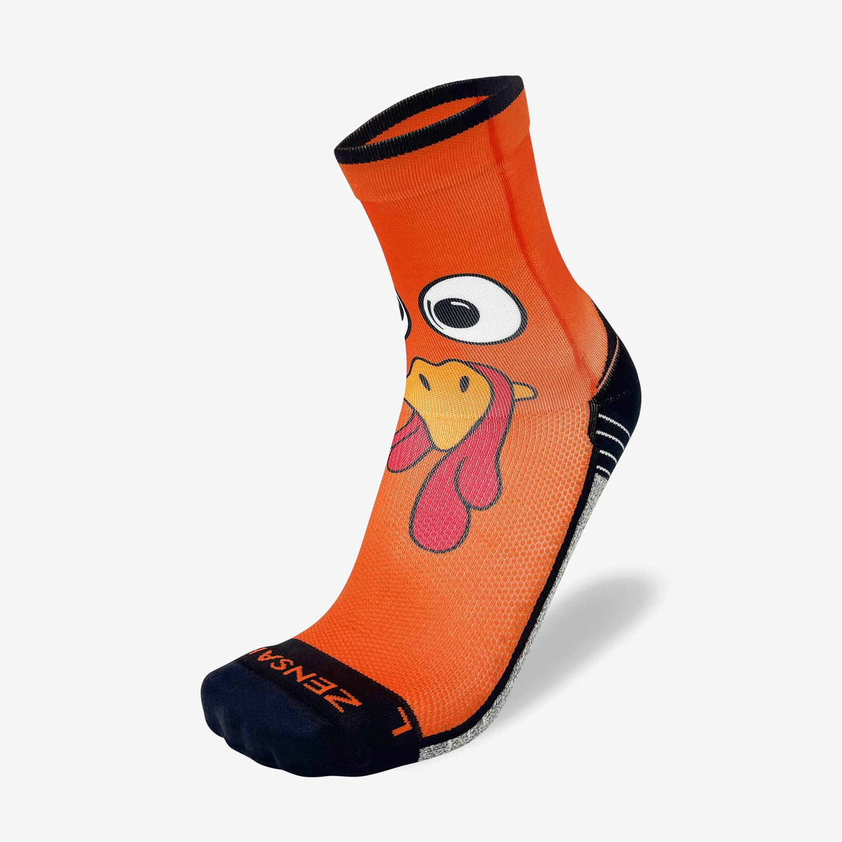 Turkey Face Running Socks (Mini-Crew)