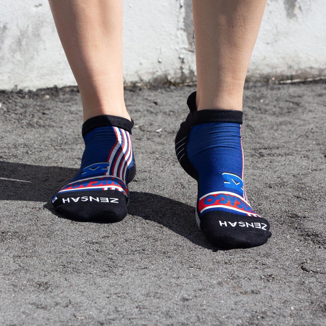 Old School Chicago Running Socks (No Show)Socks - Zensah