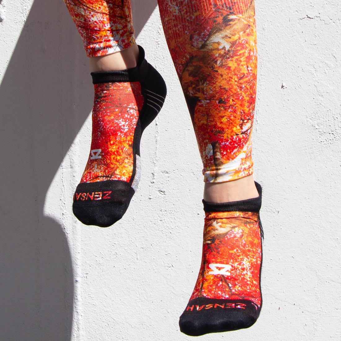 Autumn Trees Running Socks (No Show)Socks - Zensah