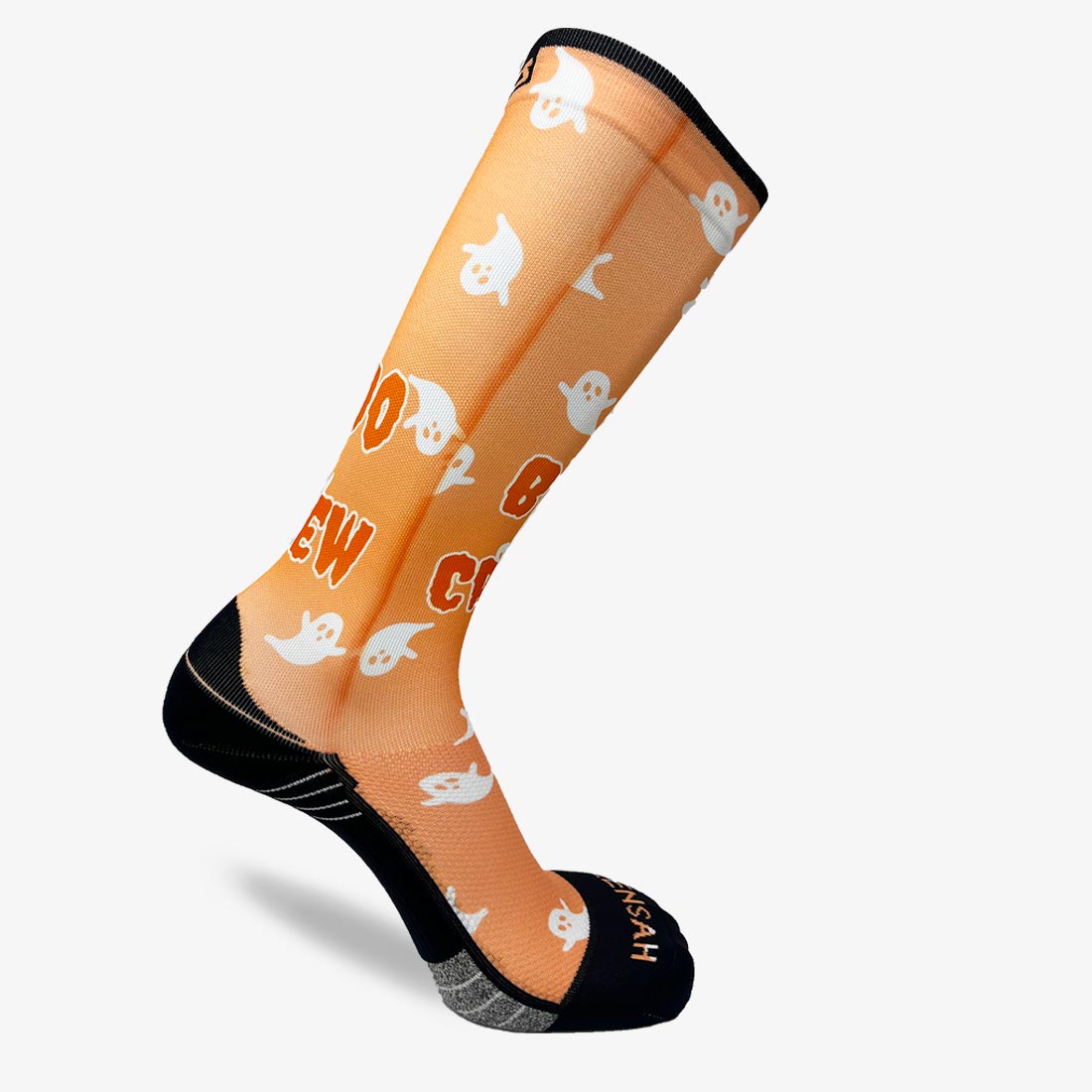 Halloween Boo Crew Compression Socks (Knee-High)