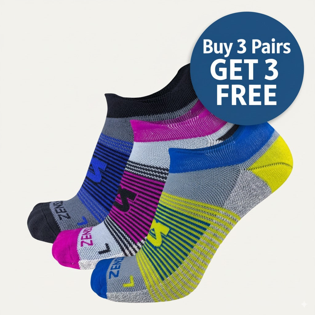 Cloud Cushion Running Socks (No Show)