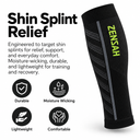 Shin splint relief: engineered to target shin splints; durable, moisture wicking, lightweight, comfortable