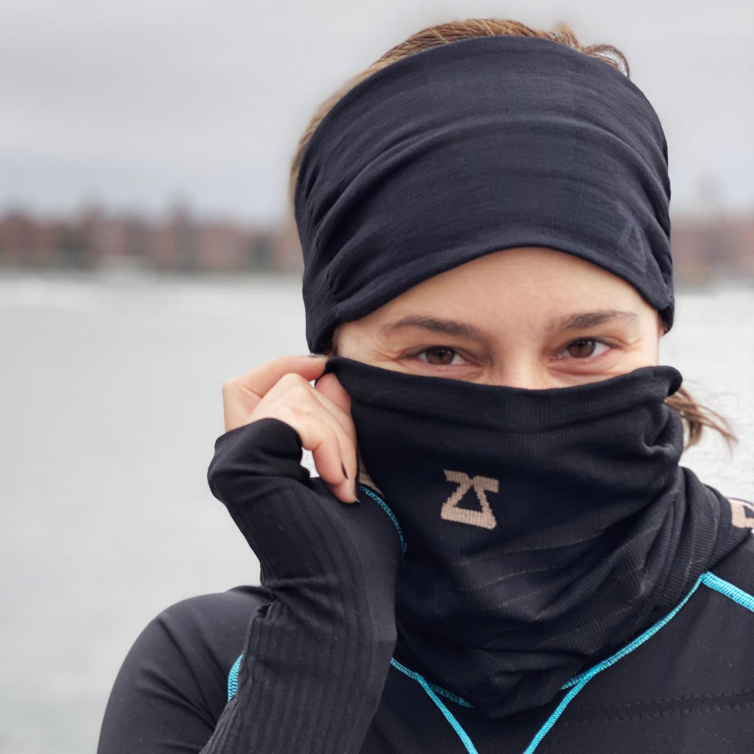 Copper Neck Gaiter Zensah Running Exercise Face Covering
