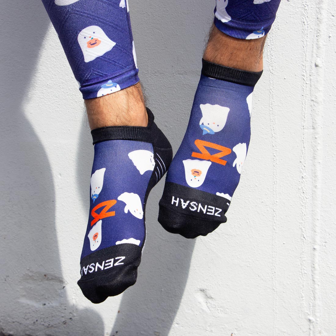 Cute Ghosts Running Socks (No Show)Socks - Zensah