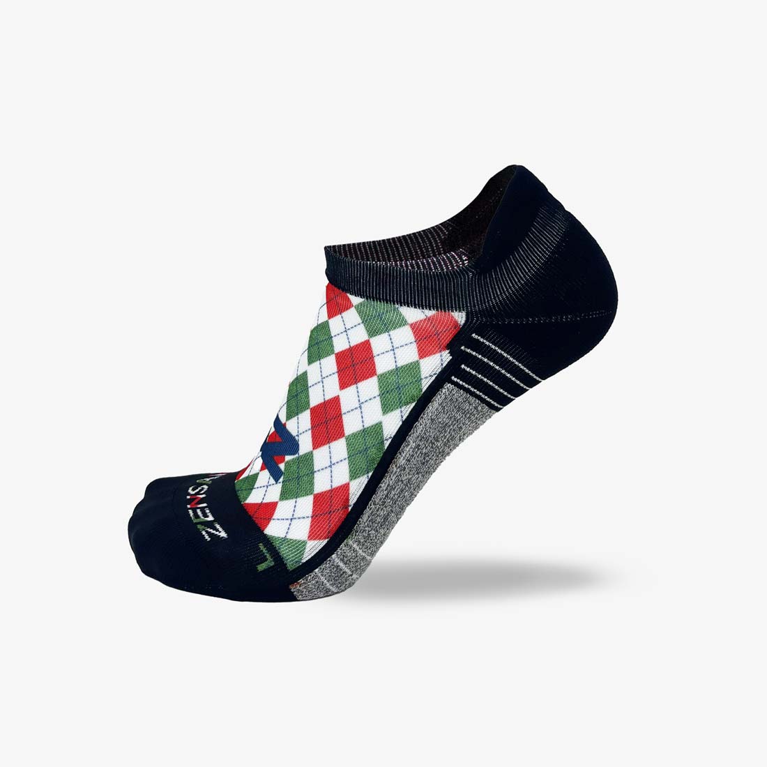 Holiday Argyle Running Socks (No Show)Socks - Zensah