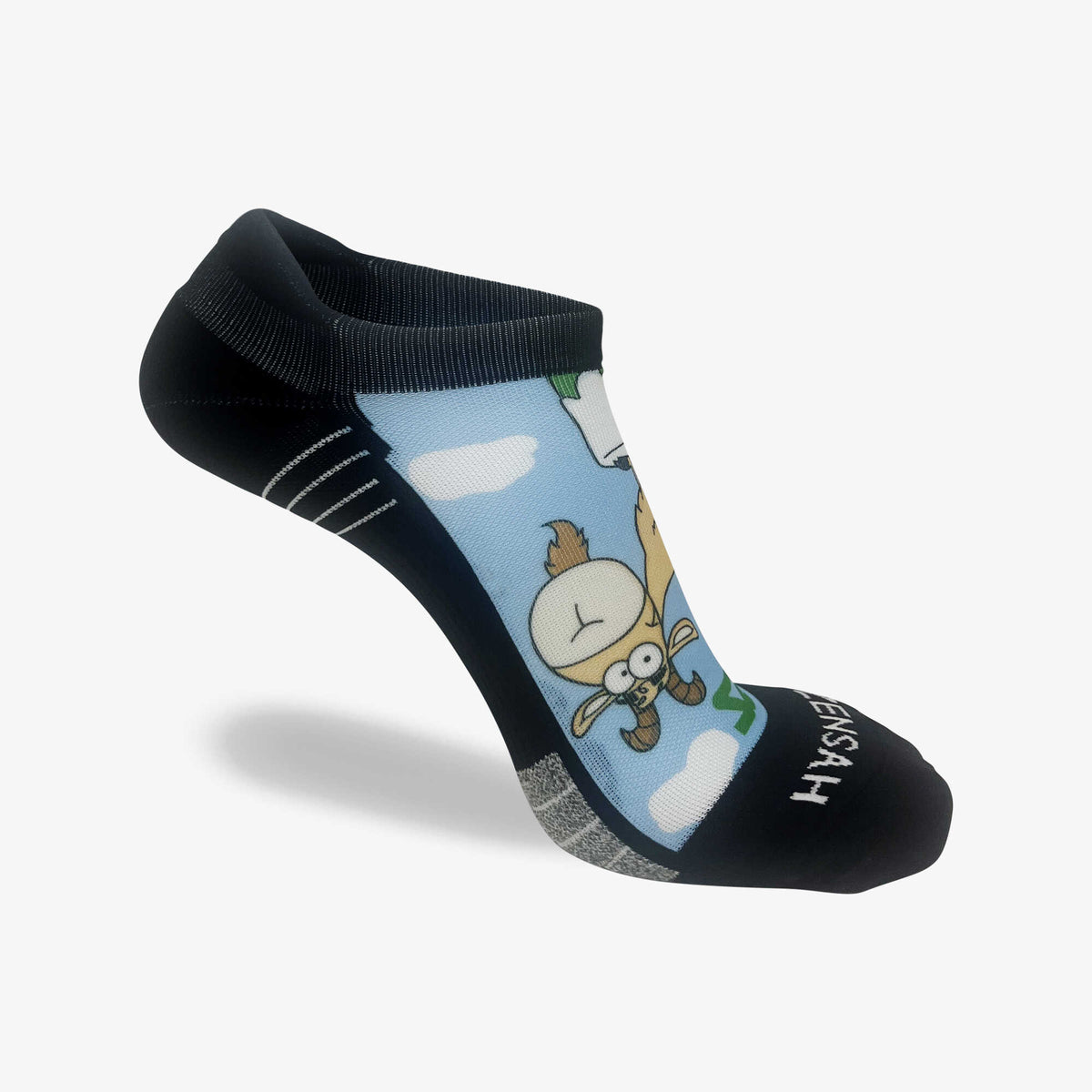 Mountaintop Goat Running Socks (No Show)