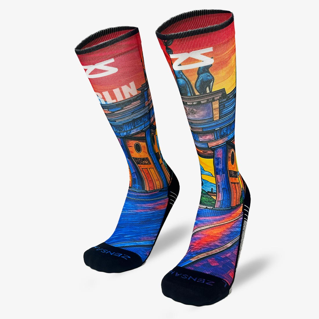 Colorful Berlin Compression Socks (Knee-High)