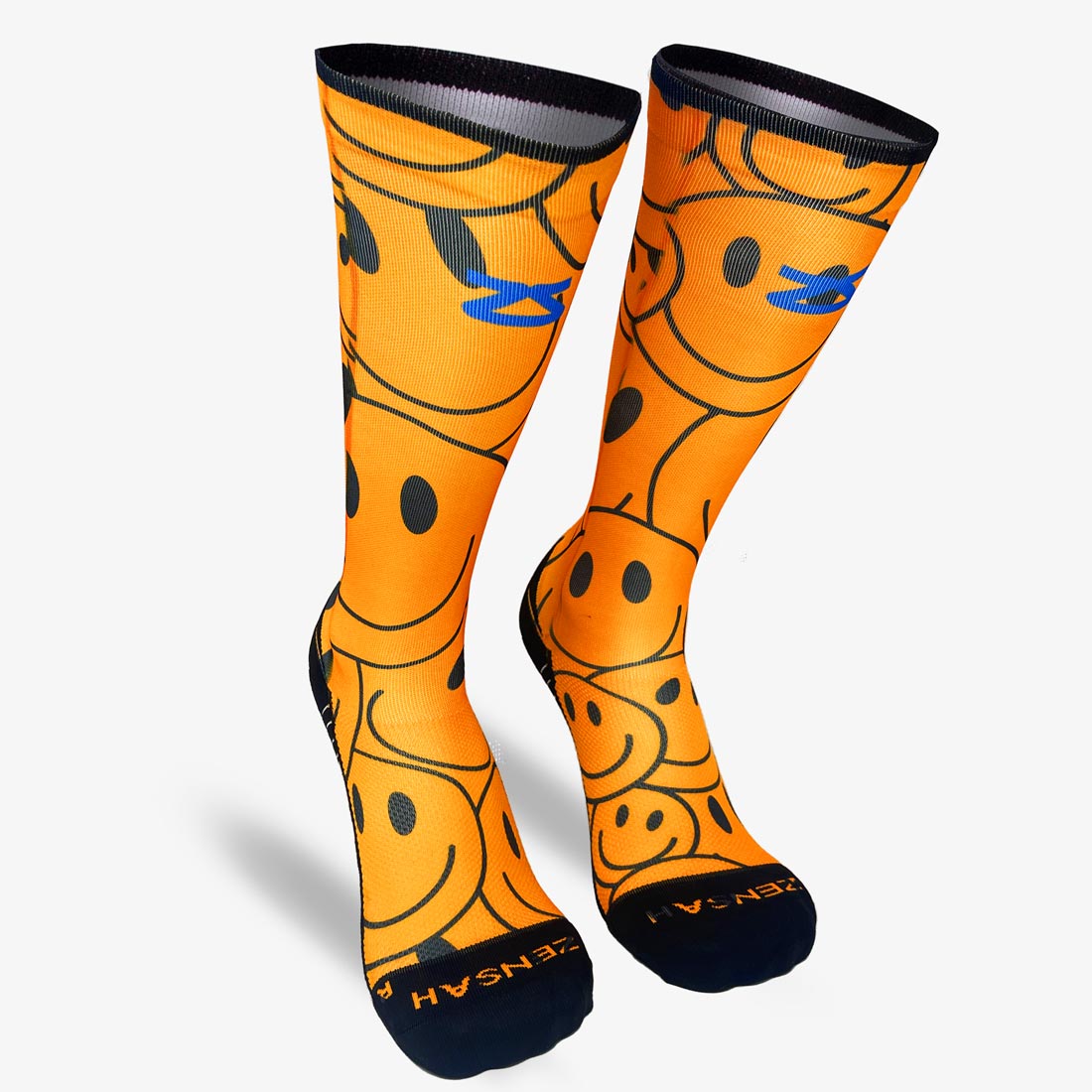 Overlapping Smileys Compression Socks (Knee-High)Socks - Zensah