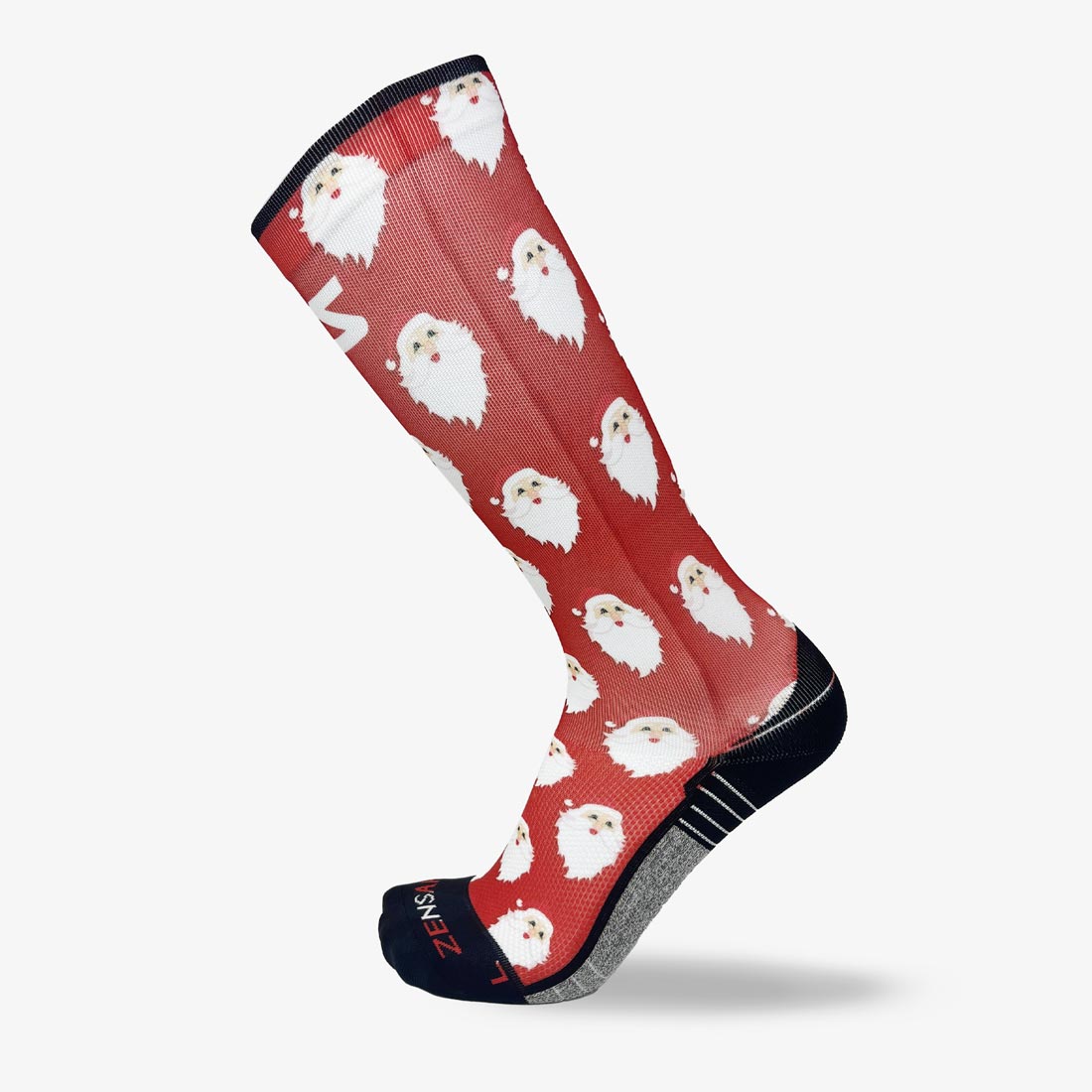 Santa Faces Compression Socks (Knee-High)Socks - Zensah