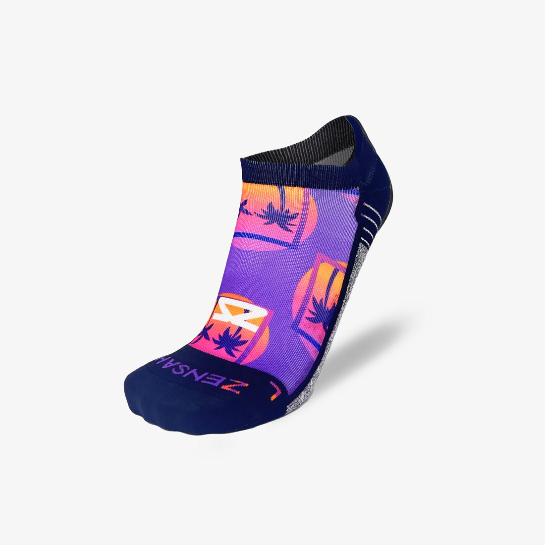 Retro Palms Running Socks (No Show)Socks - Zensah