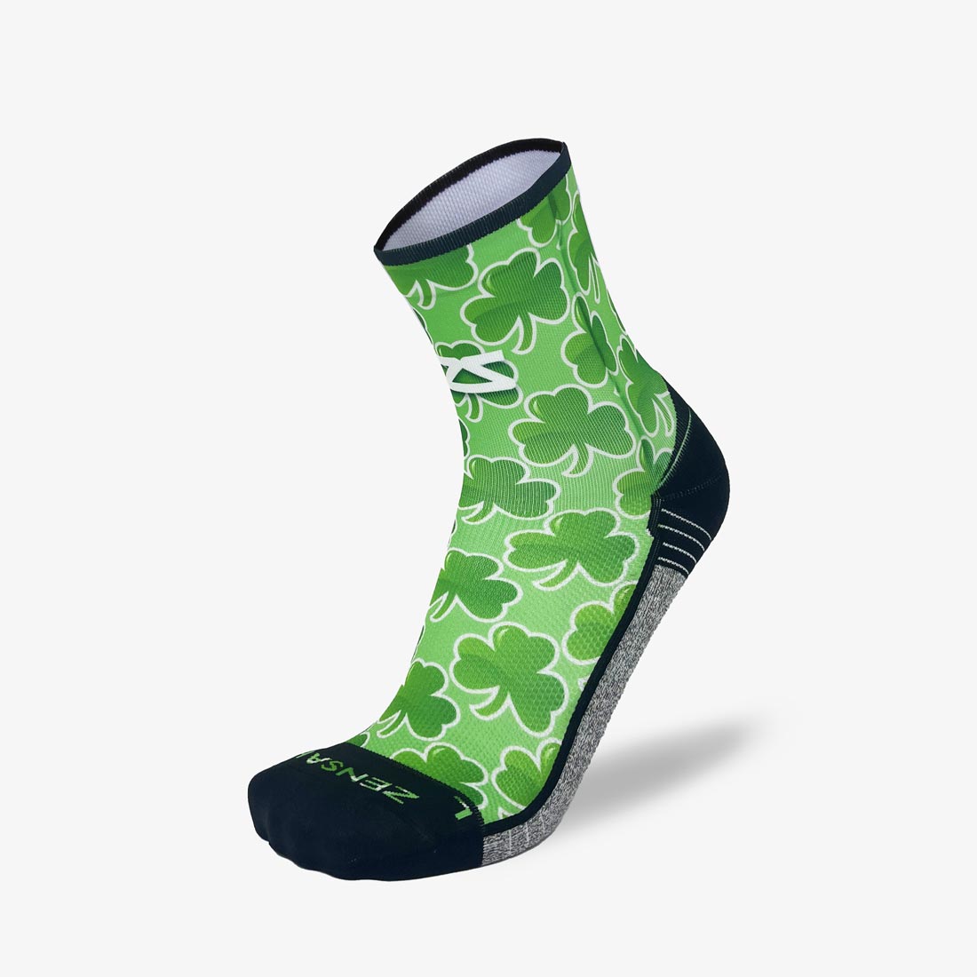 Classic Shamrocks Running Socks (Mini-Crew)Socks - Zensah