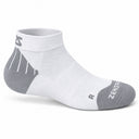 Tech+ Quarter Sock in White, side view