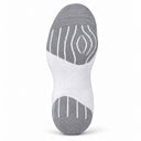Tech+ Quarter Sock in White, cushioned sole