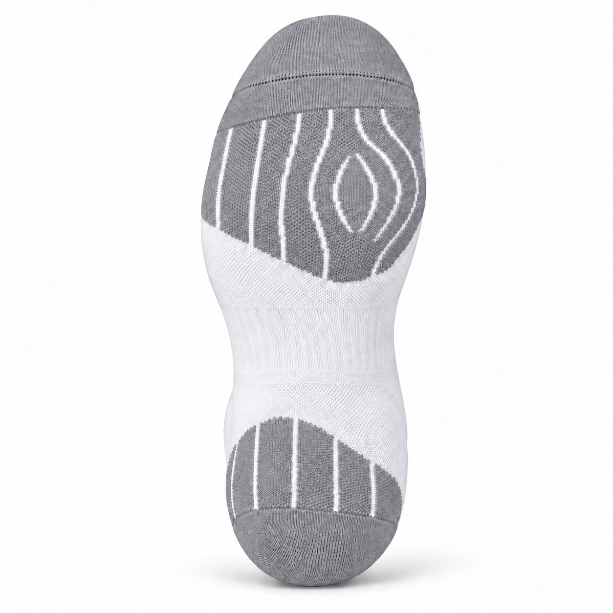 Tech+ Quarter Sock in White, cushioned sole